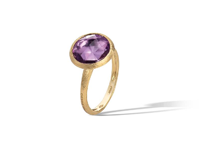 YELLOW GOLD LIGHT AMETIST RING JAIPUR COLOR MARCO BICEGO AB586 AT01 Y